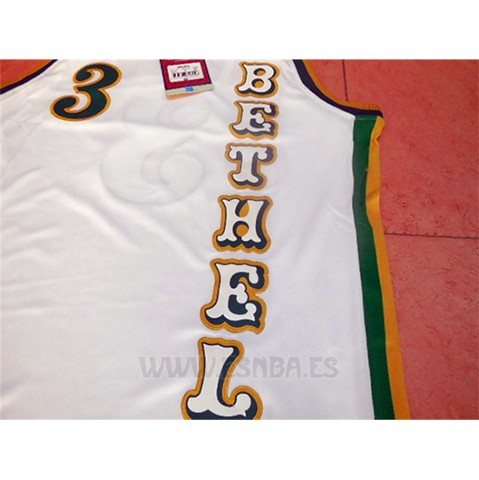 Camiseta Bethel Allen Iverson #3 Blanco